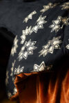 rockettstgeorge-Burnt-Orange-Throw-With-Black-_-Gold-Star-Print-Reverse-lores