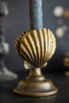 rockettstgeorge-Gold-Clam-Shell-Candlestick-Holder-lores