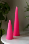 rockettstgeorge-Hot-Pink-Cone-Shaped-Candle-lores