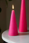 rockettstgeorge-Hot-Pink-Cone-Shaped-Candle-lores