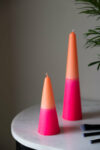 rockettstgeorge-Pink-_-Orange-Cone-Shaped-Candle-lores-2