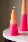 rockettstgeorge-Pink-_-Orange-Cone-Shaped-Candle-lores-2