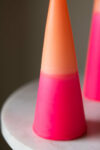 rockettstgeorge-Pink-_-Orange-Cone-Shaped-Candle-lores-2