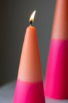 rockettstgeorge-Pink-_-Orange-Cone-Shaped-Candle-lores-2