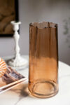 rockettstgeorge-Tall-Textured-Sandy-Brown-Curved-Glass-Vase-lowres_1of2