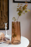 rockettstgeorge-Tall-Textured-Sandy-Brown-Curved-Glass-Vase-lowres_1of2