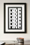 rockettstgeorge-rave-a2-art-print-with-black-wooden-frame-lores-1